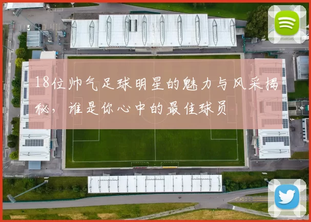 18位帅气足球明星的魅力与风采揭秘，谁是你心中的最佳球员